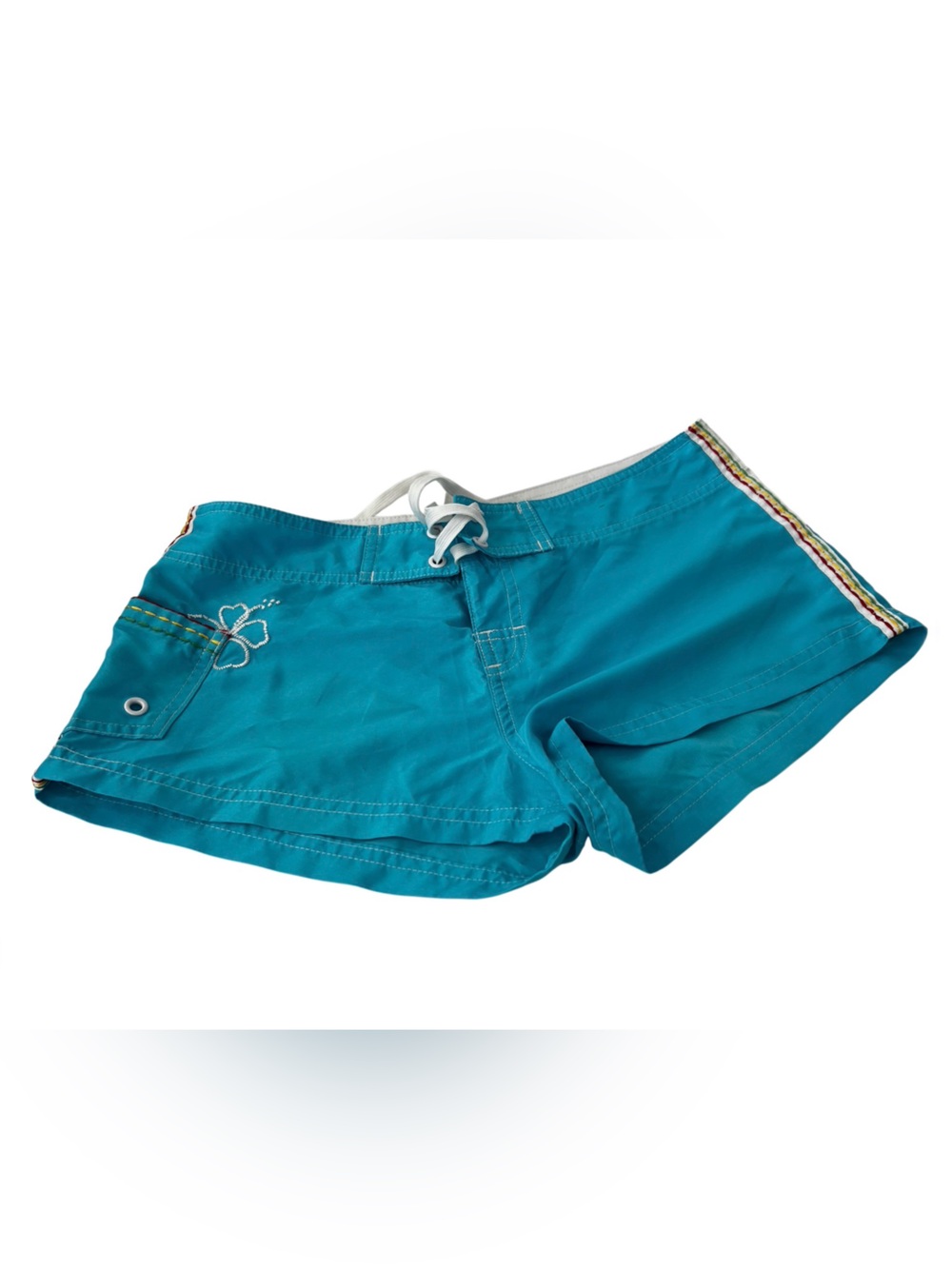 No Boundaries Beach Bum Aqua Board Shorts Juniors S 3/5 Surf Swim - Picture 2 of 8